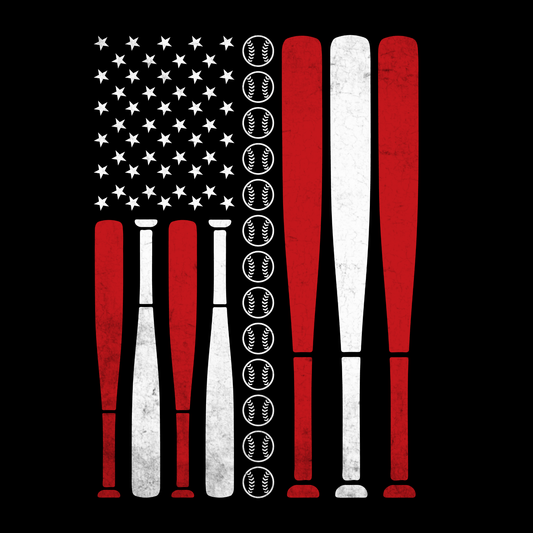 American Flag Baseball Bat (Baseball 10) - InkDura