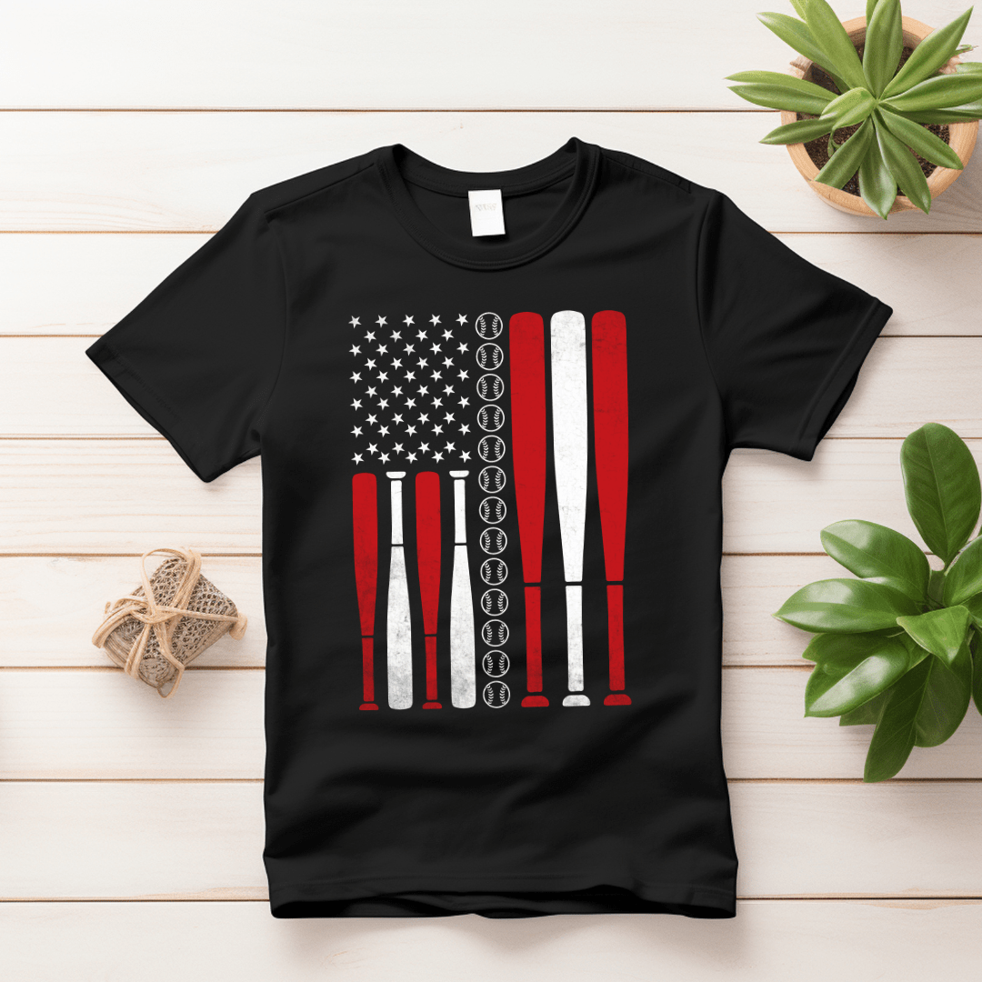American Flag Baseball Bat (Baseball 10) - InkDura