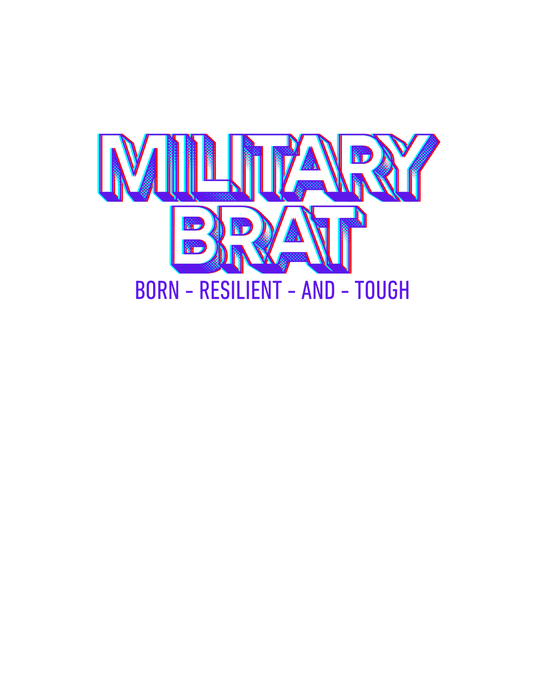 Born Resilient and Tough Military BRAT (Purple Up 3) - InkDura