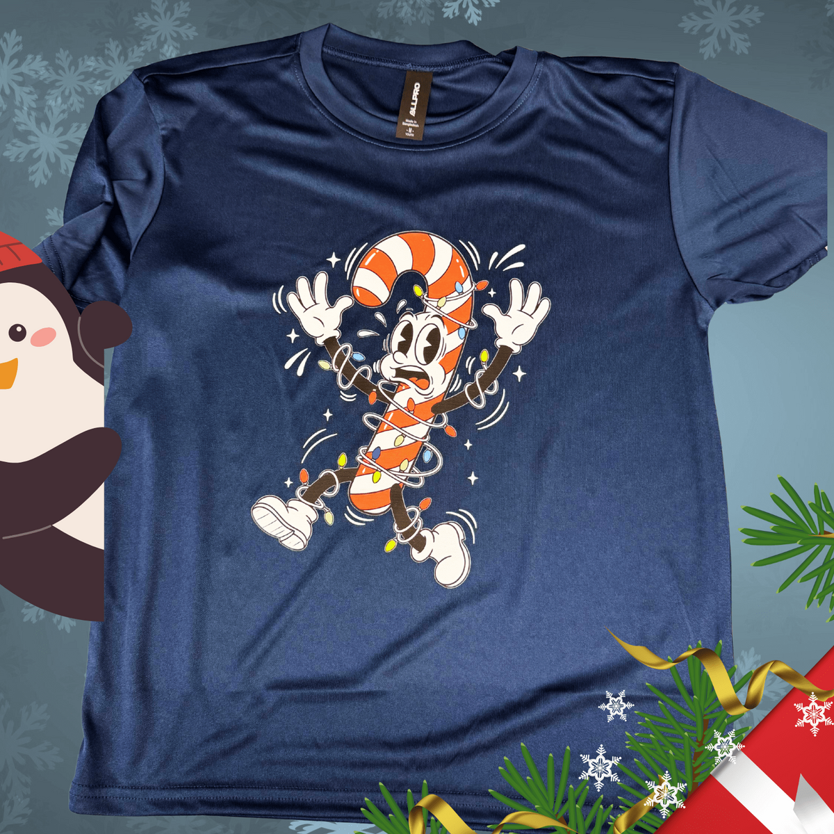 Candy Cane Chaos Tee - InkDura