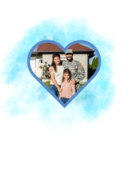 Custom Heart Photo Blue (Purple Up 6) - InkDura