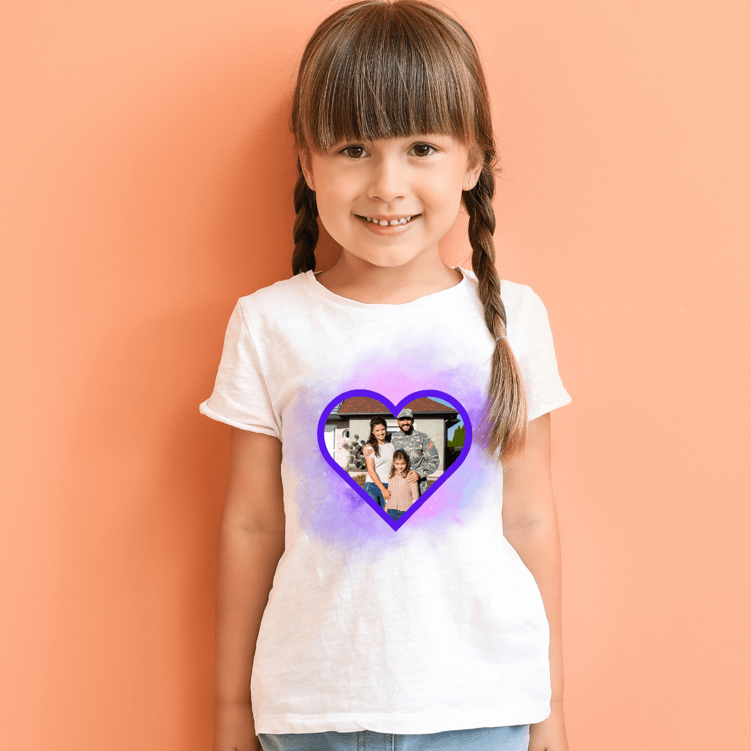 Custom Heart Photo Puprle/Pink (Purple Up 5) - InkDura