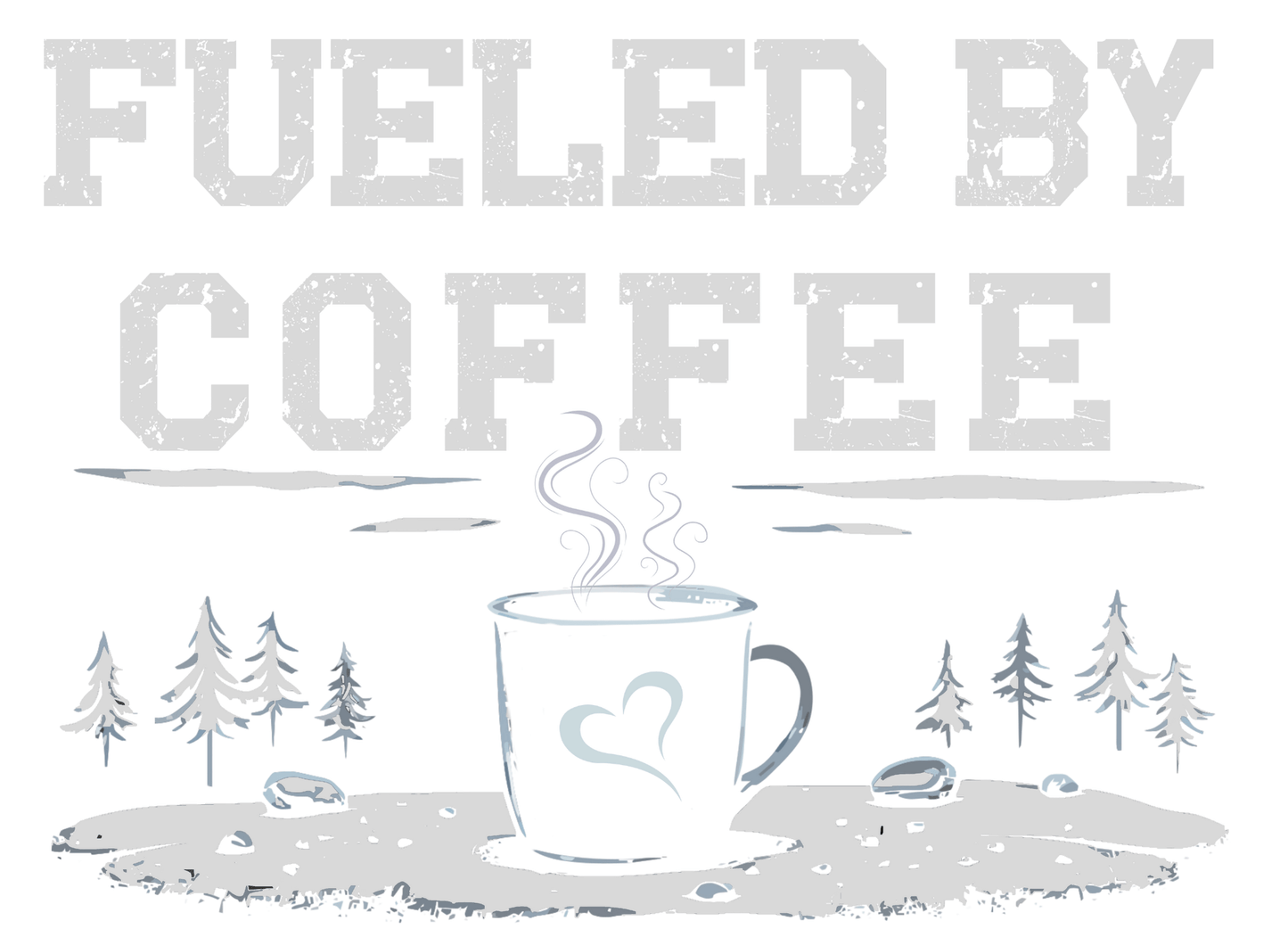 Fueled By Coffee Tee - InkDura