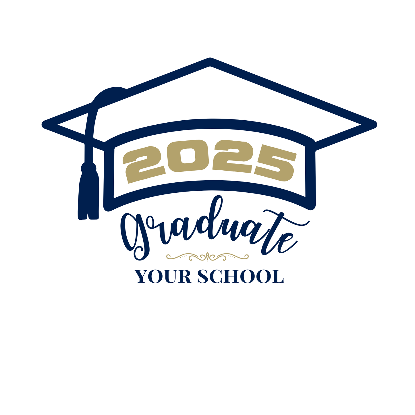 Future Begins Now Customizable Graduation Shirt (Grad 7) - InkDura