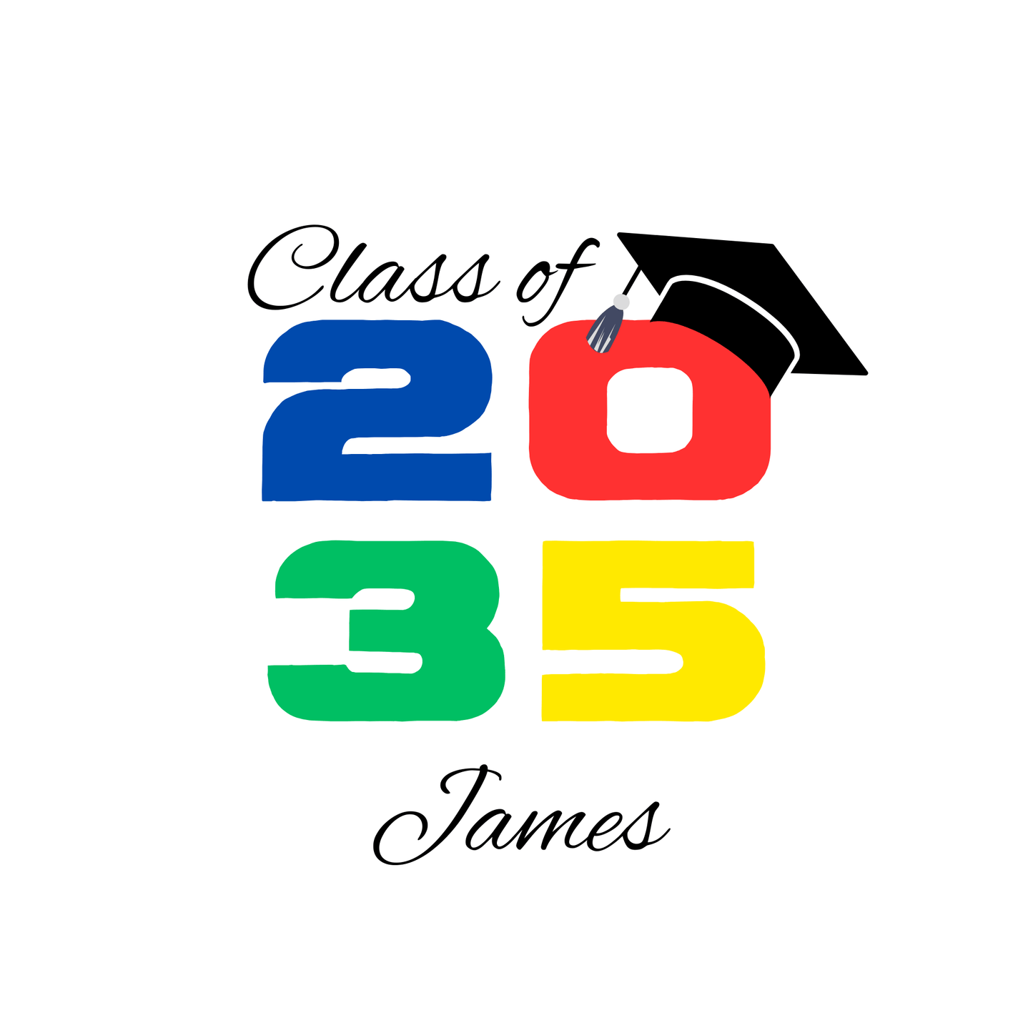Grow Into My Graduation Customizable T-Shirt (Grad 13) - InkDura