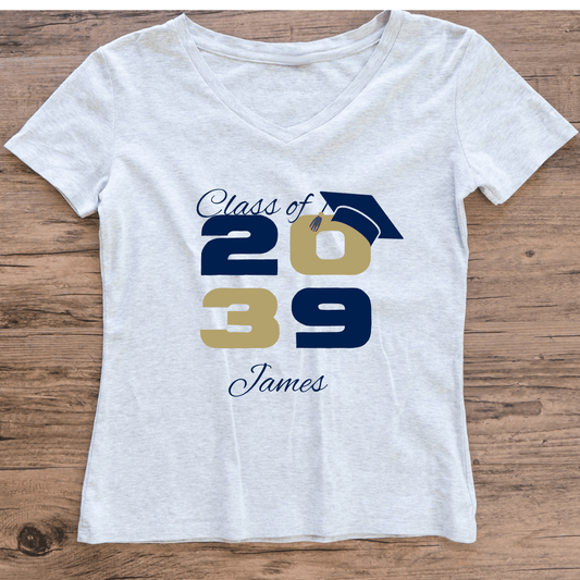 Grow Into My Graduation Customizable T-Shirt (Grad 13) - InkDura