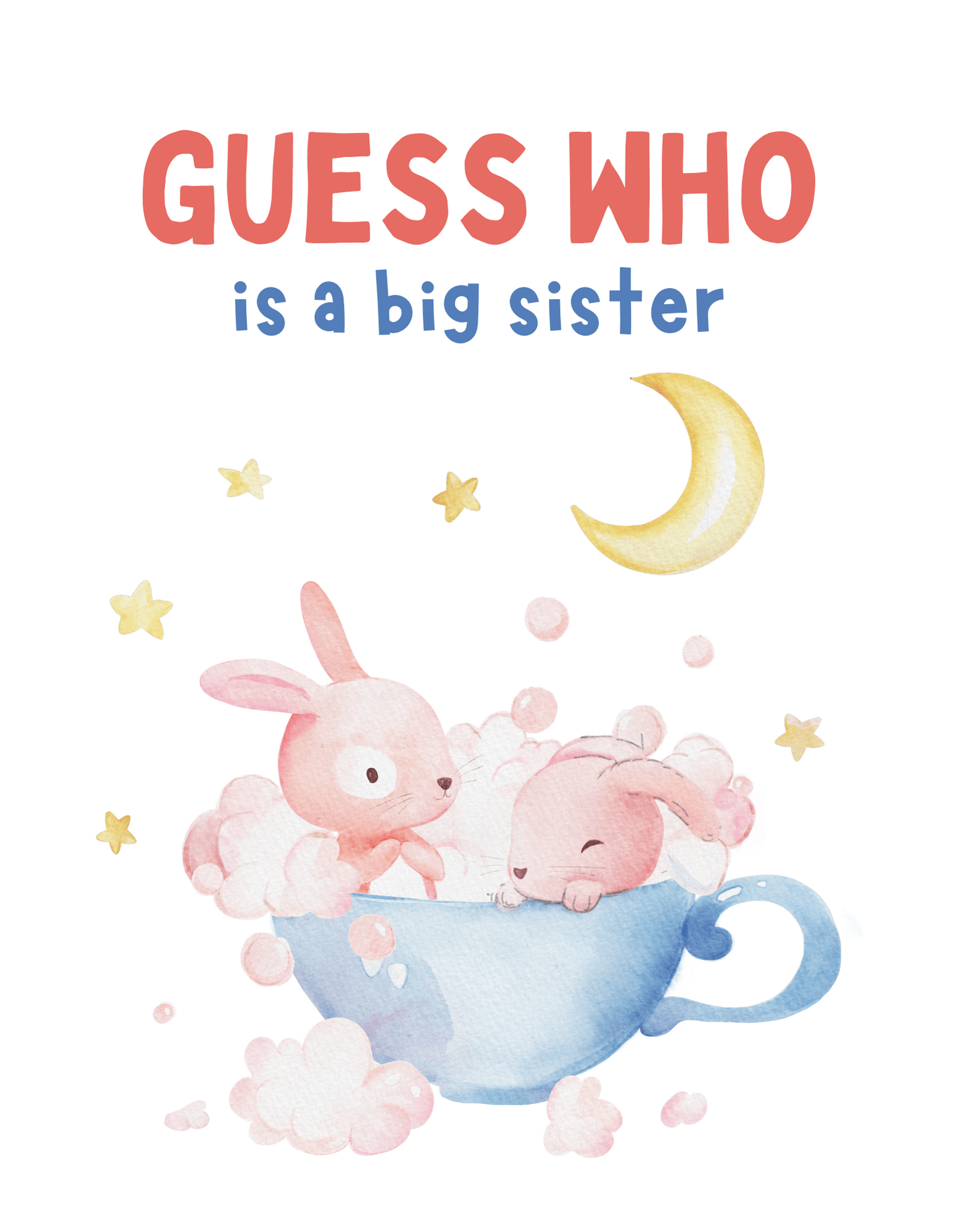 Guess Who is a Big Sister (Family 15) - InkDura