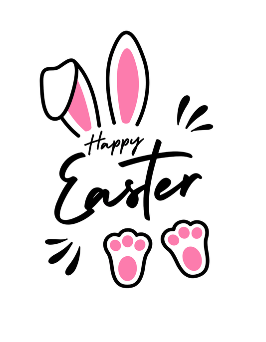 Happy Easter Bunny Eats & Feet (Easter 11) - InkDura