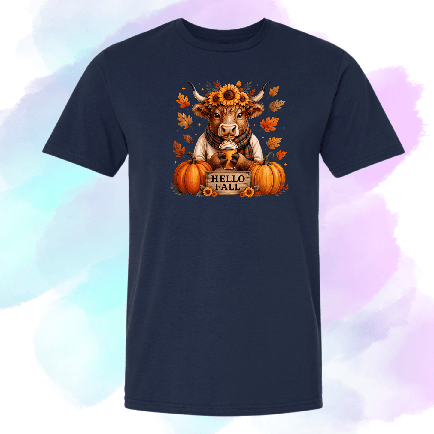 Hello Fall Heifer Cow Tee - InkDura