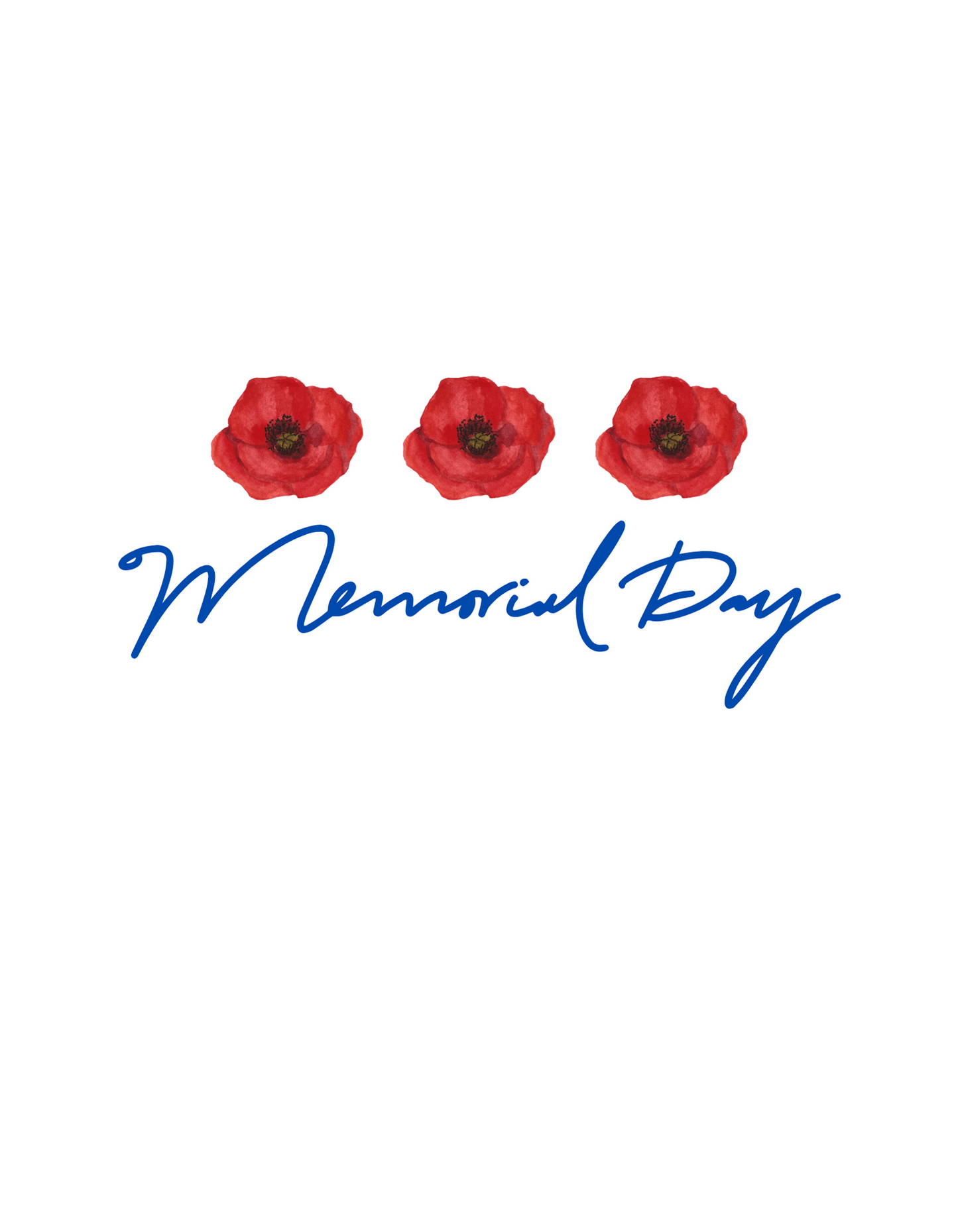 Memorial Day and Red Poppies (Memorial Day 5) - InkDura