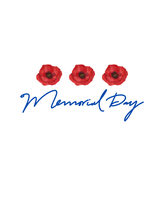 Memorial Day and Red Poppies (Memorial Day 5) - InkDura