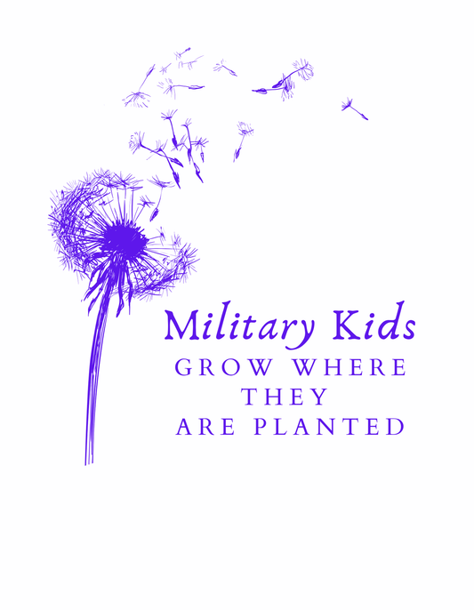 Military Kids Grow Where They are Planted (Purple Up 1) - InkDura