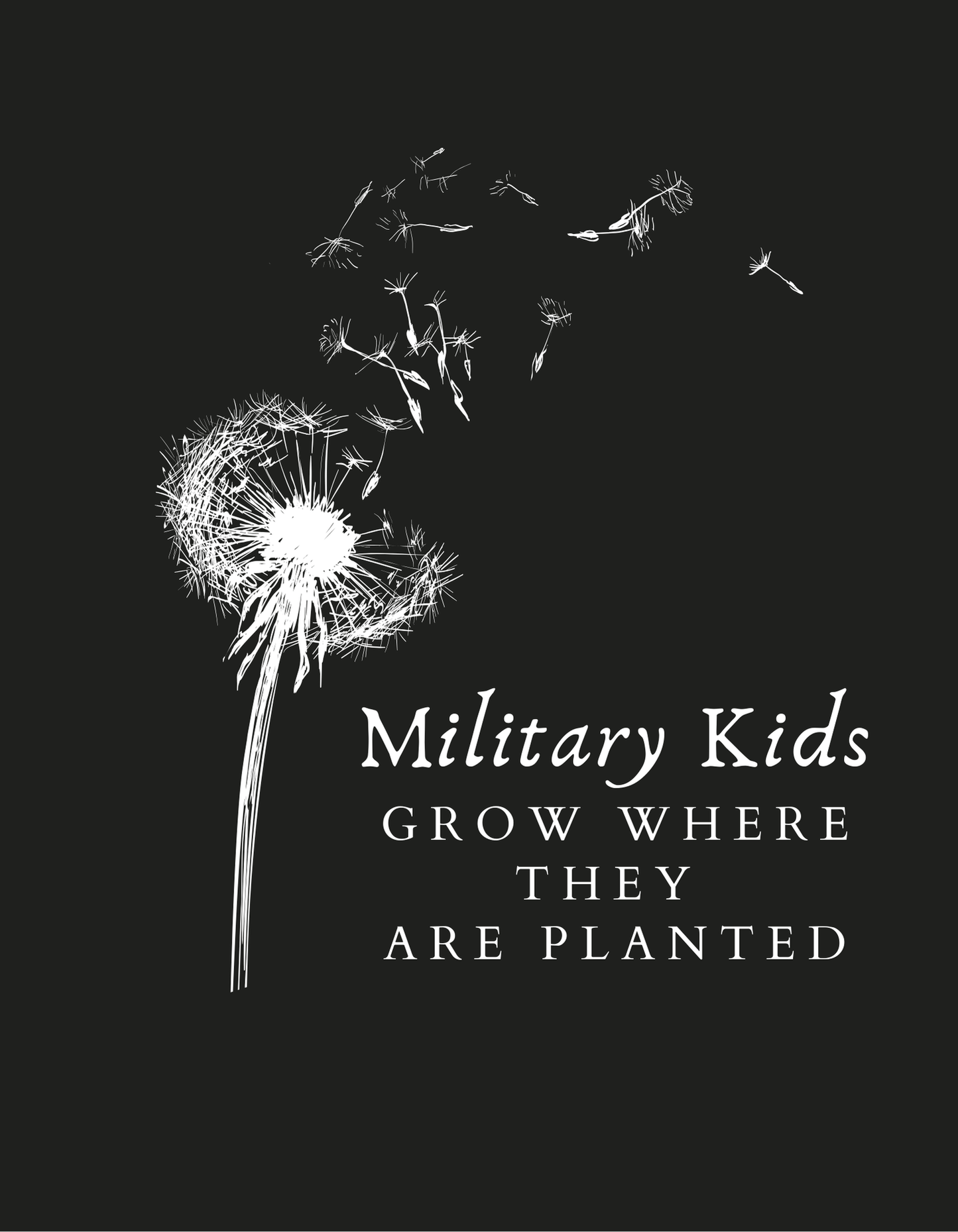 Military Kids Grow Where They are Planted (Purple Up 1) - InkDura