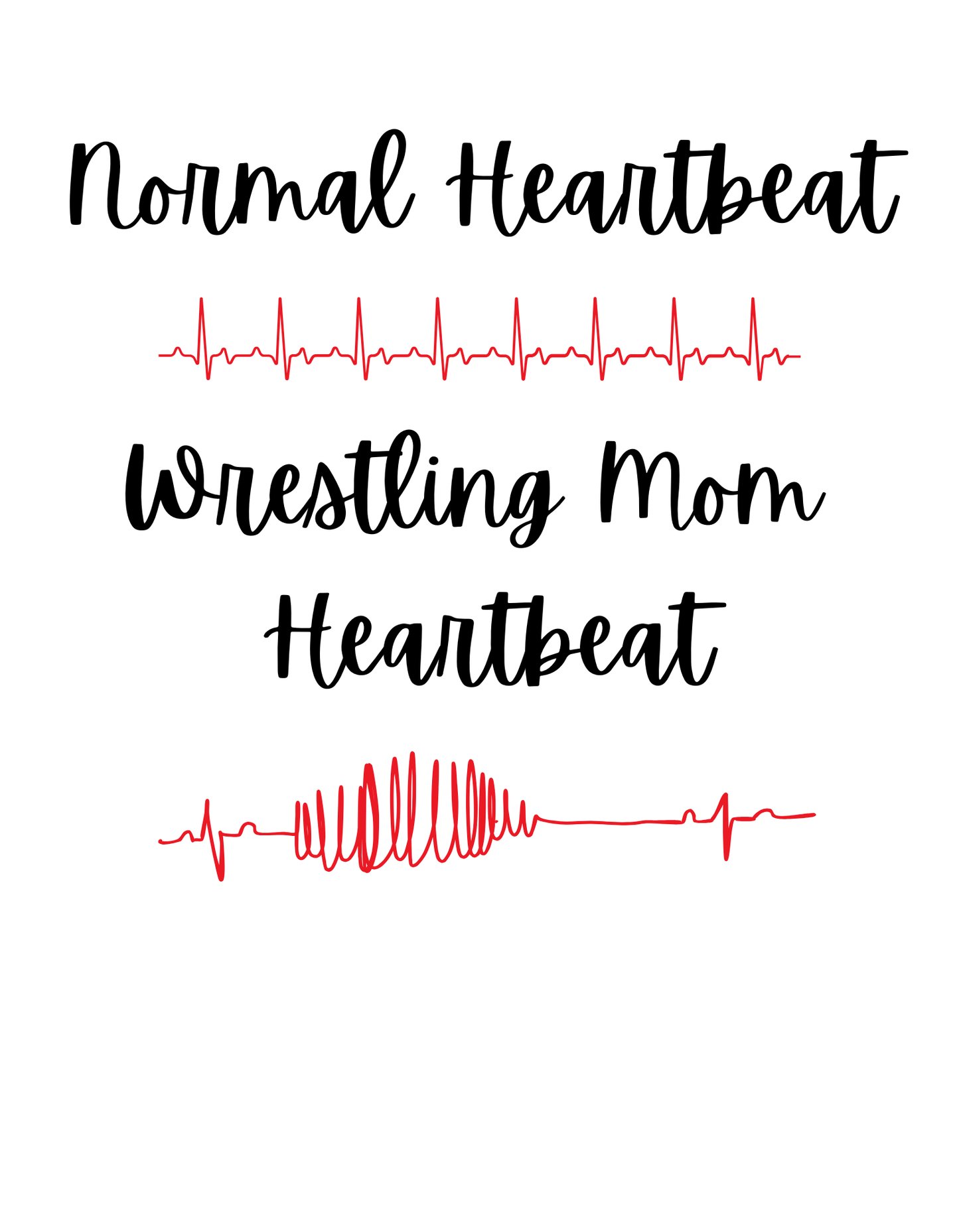 Normal Heartbeat Mom Heartbeat (Wrestling 5) - InkDura