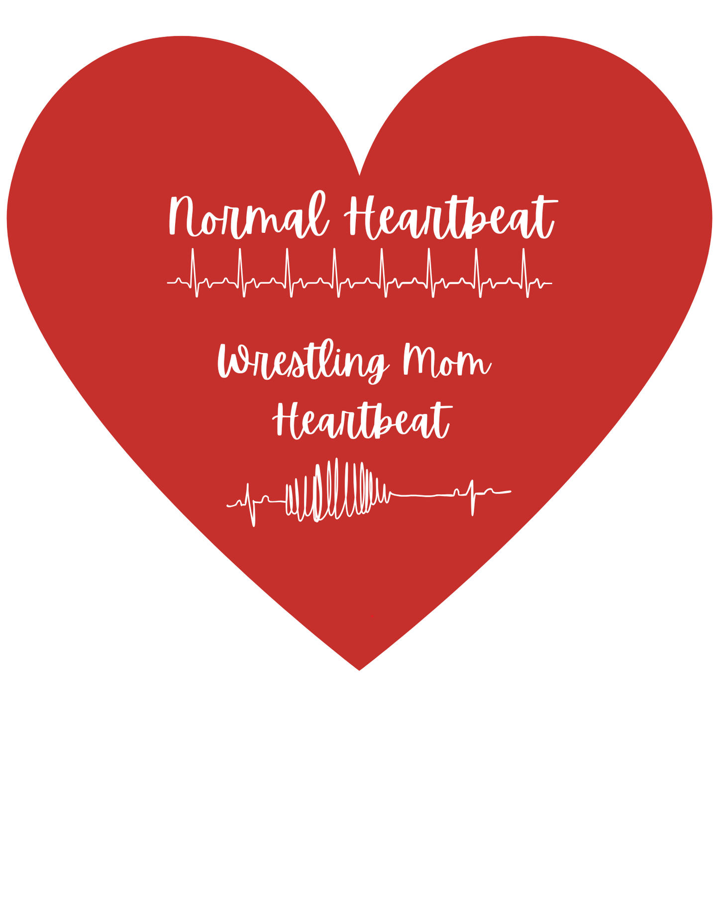 Normal Heartbeat Mom Heartbeat (Wrestling 6) - InkDura