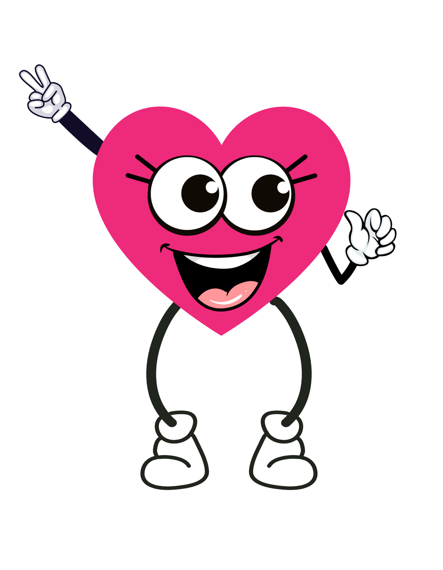 Pink Heart Face (Valentines 13) - InkDura