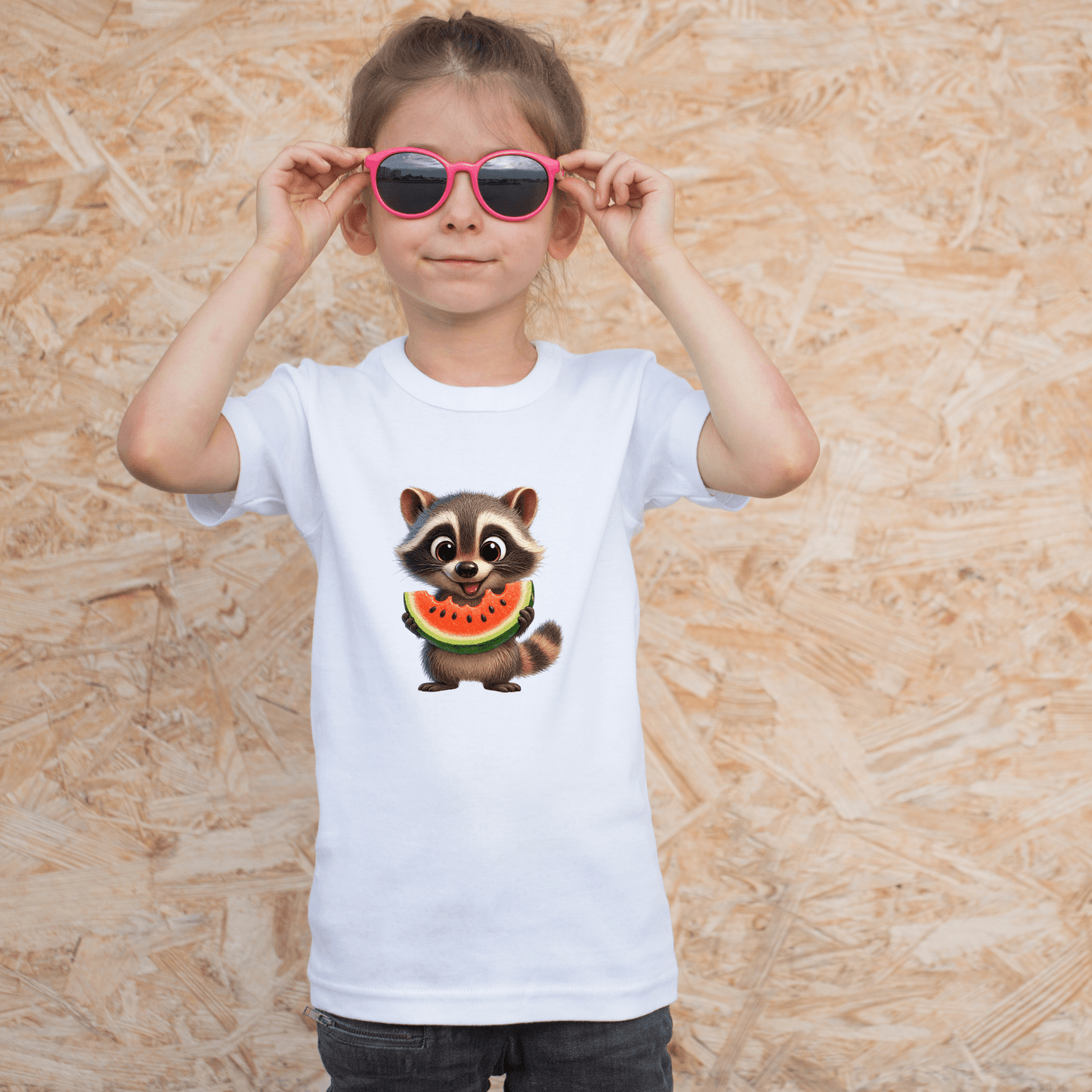 Raccoon Melon Mischief Tee - InkDura
