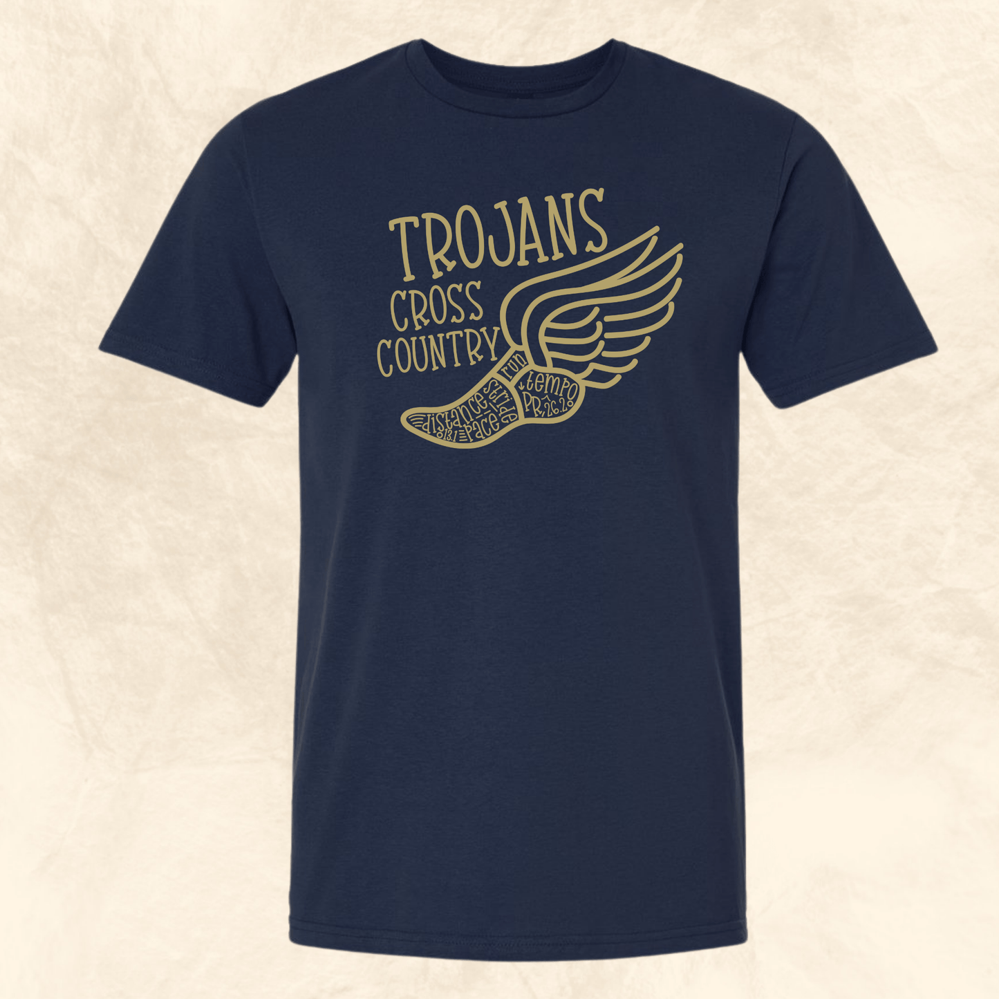 Run Trojans Cross Country Tee - InkDura