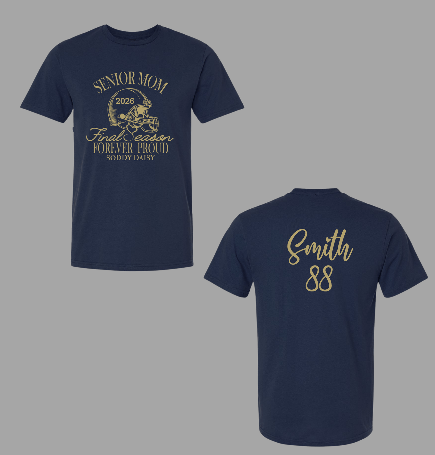 Senior Football Mom One Last Season 2026 - InkDura