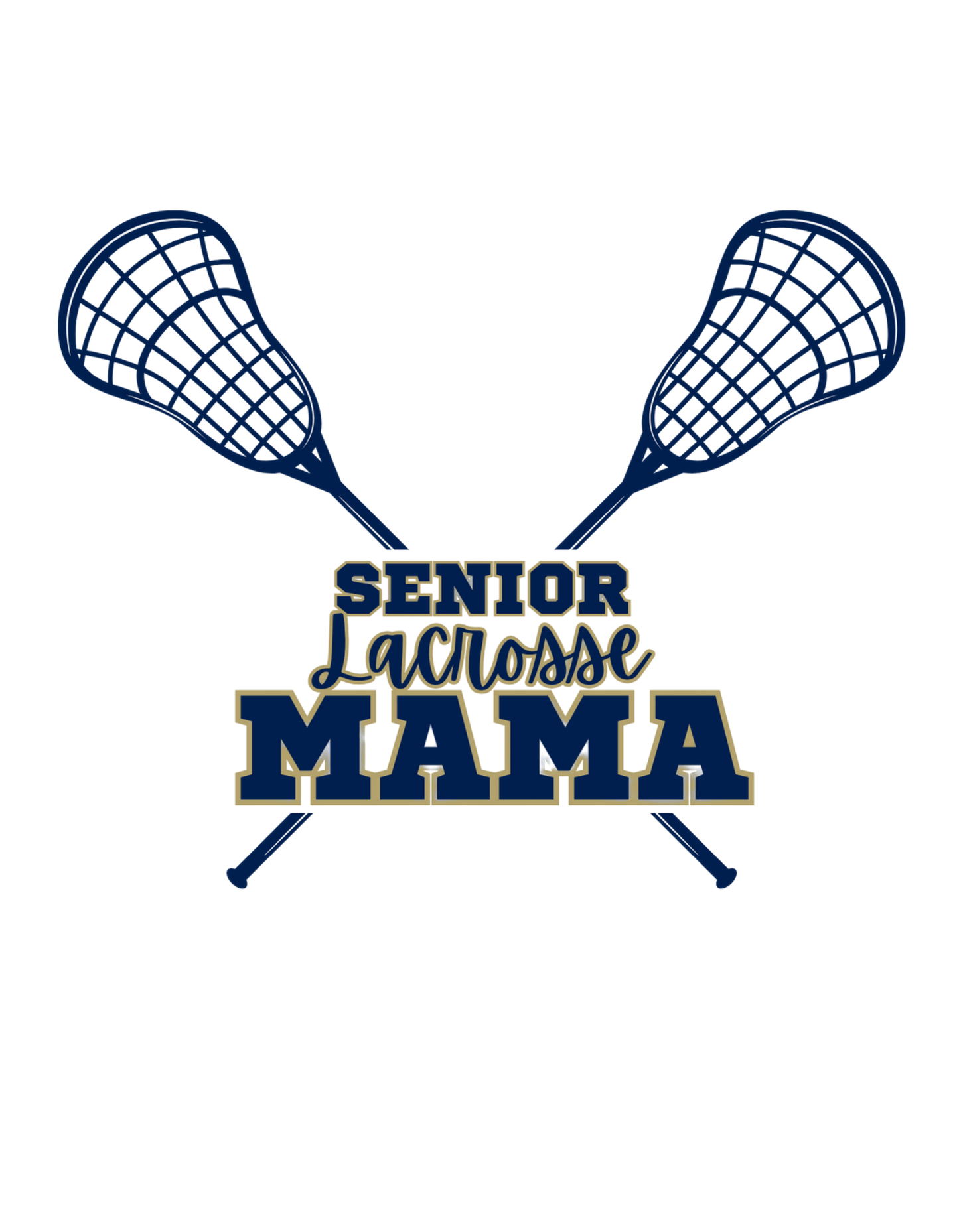 Senior Mama Lacrosse Soddy Daisy - Customized with Name and Number (SD Lacrosse 7) - InkDura