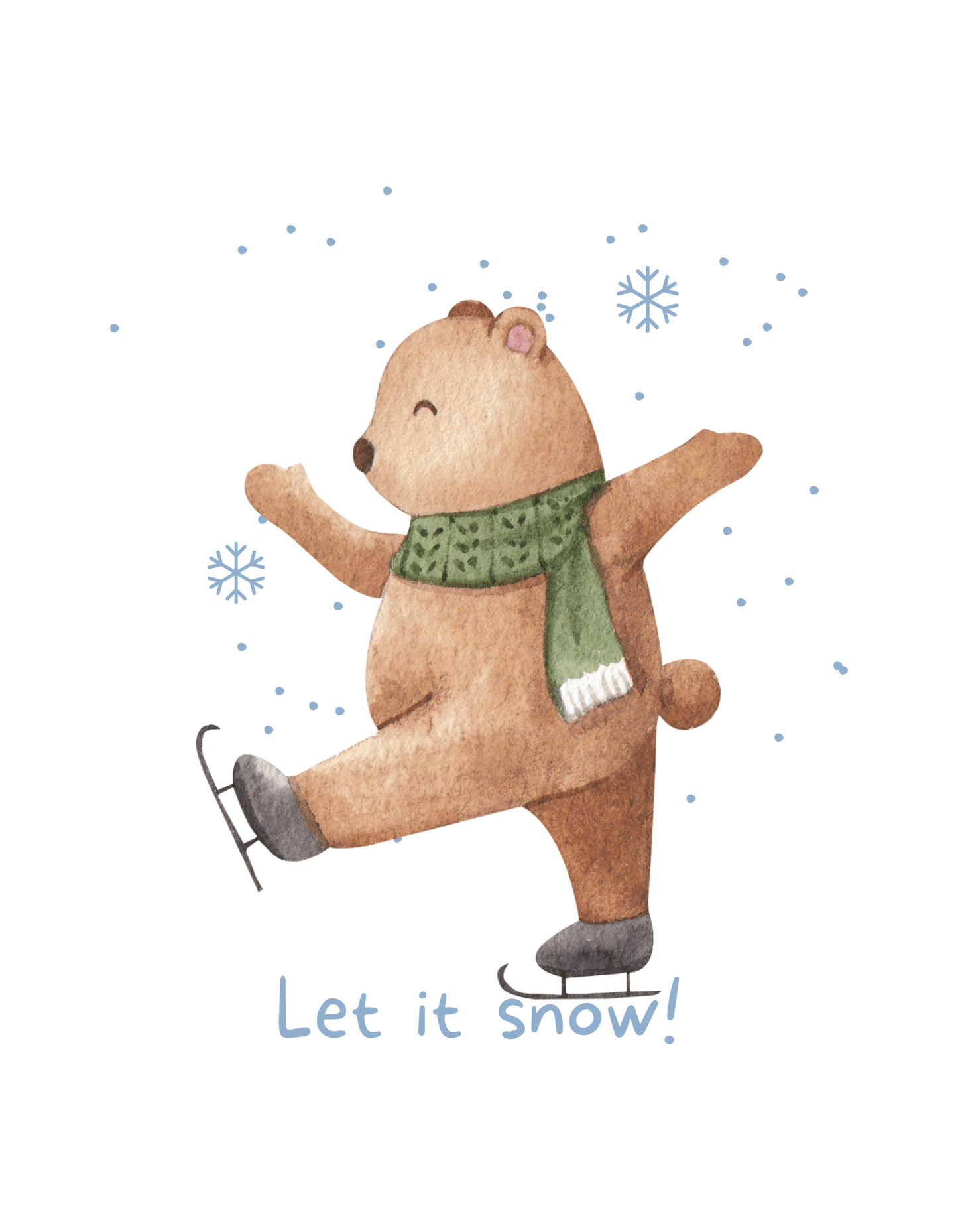 Skating Bear (Winter 10) - InkDura