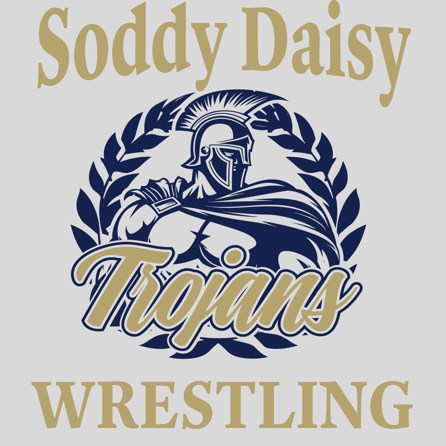 Soddy Daisy Trojan Wrestling Tee (SDW9) - InkDura