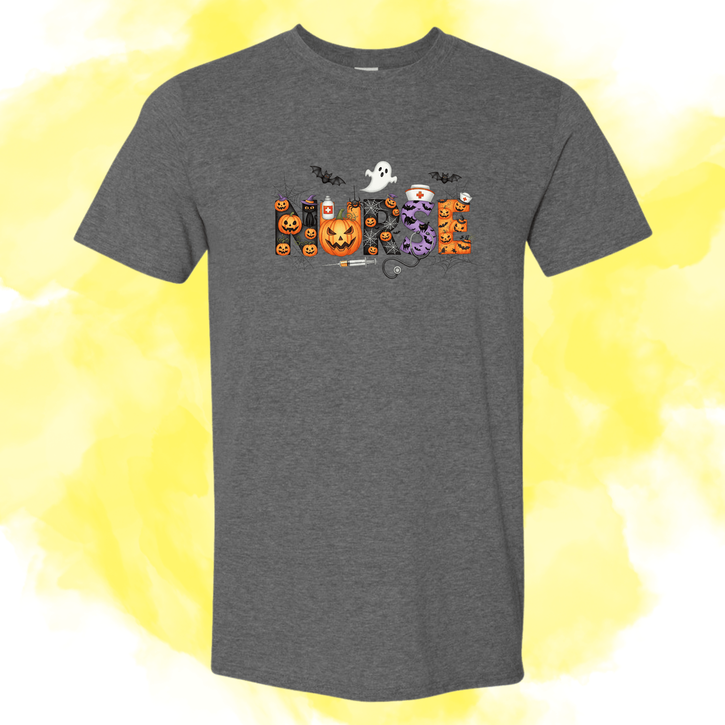 Spooky Nurse Halloween Tee - InkDura