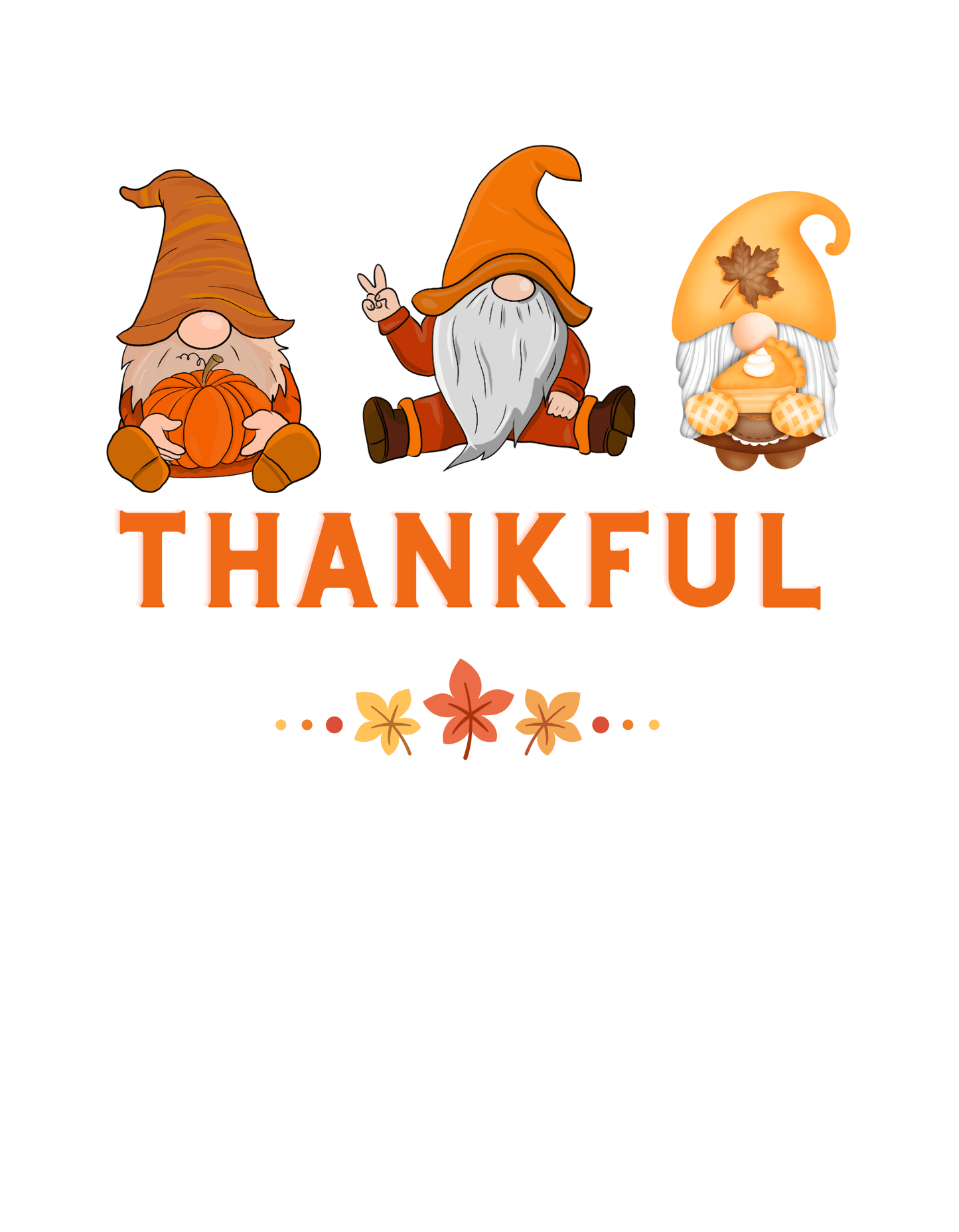 Thankful Gnomes (Thanksgiving 3) - InkDura