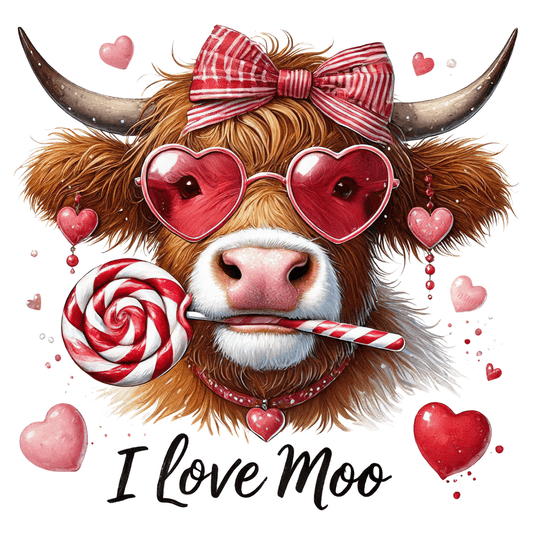 Valentine's Day Love Moo Transfer - InkDura