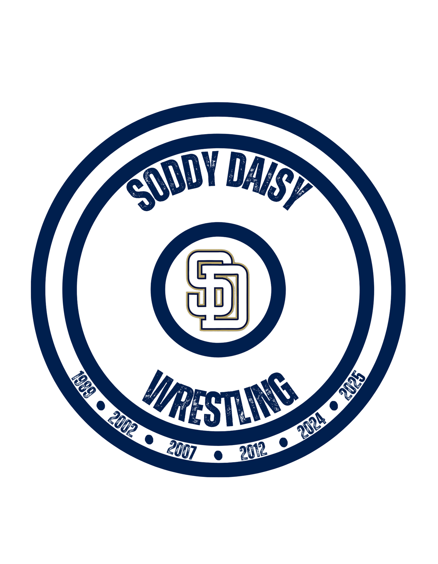 Wrestling Mat Soddy Daisy Wrestling Dual Championship Years - InkDura