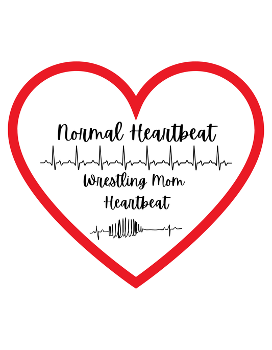 Wrestling Mom Heartbeat - InkDura