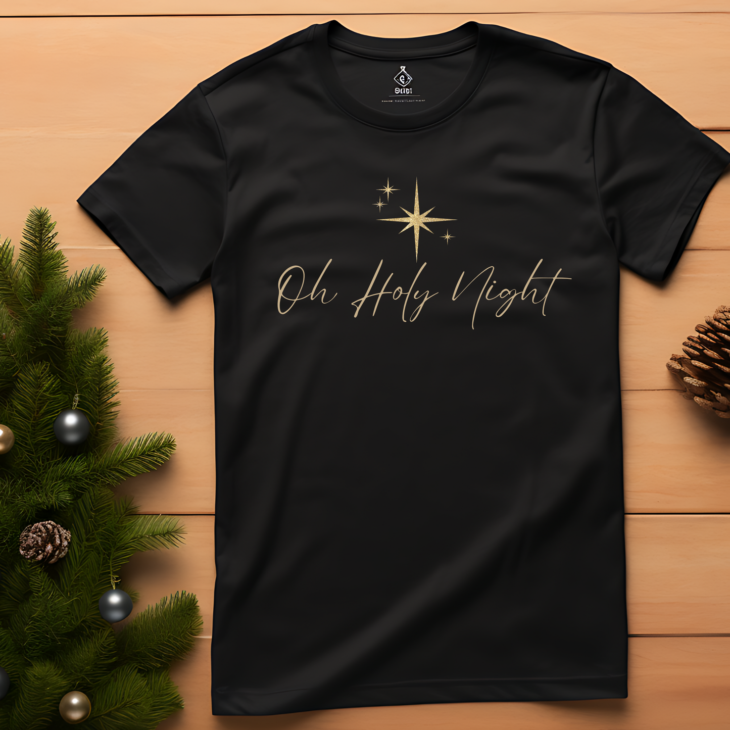 Religious Christmas “O Holy Night” Tee