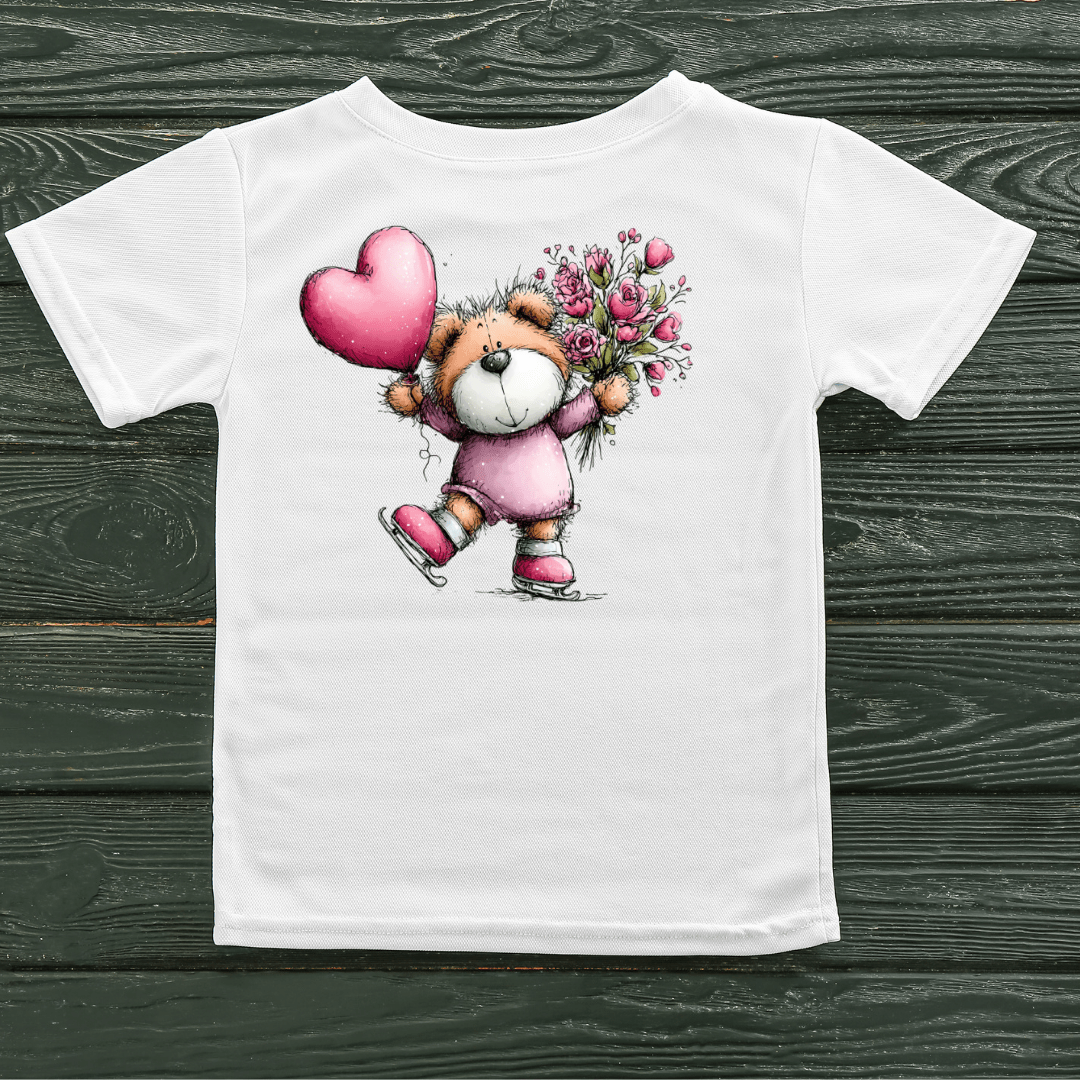 Bear Love Valentine Tee – Cozy Cute Bear Shirt - InkDura