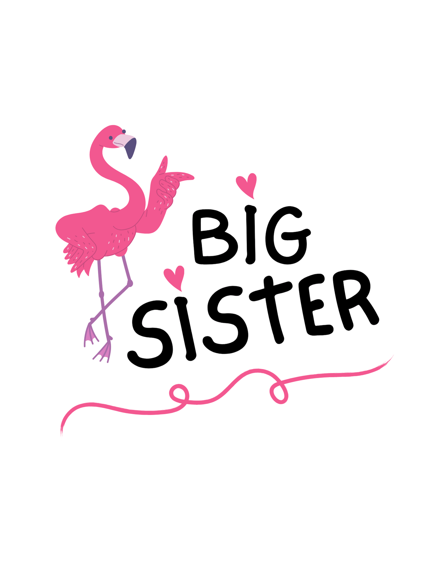 Big Sister Flamingo (Family 12) - InkDura