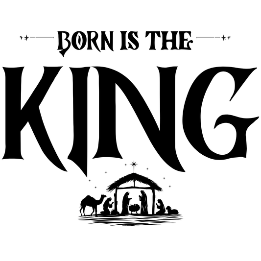 Born Is the King Christian Christmas Shirt - InkDura