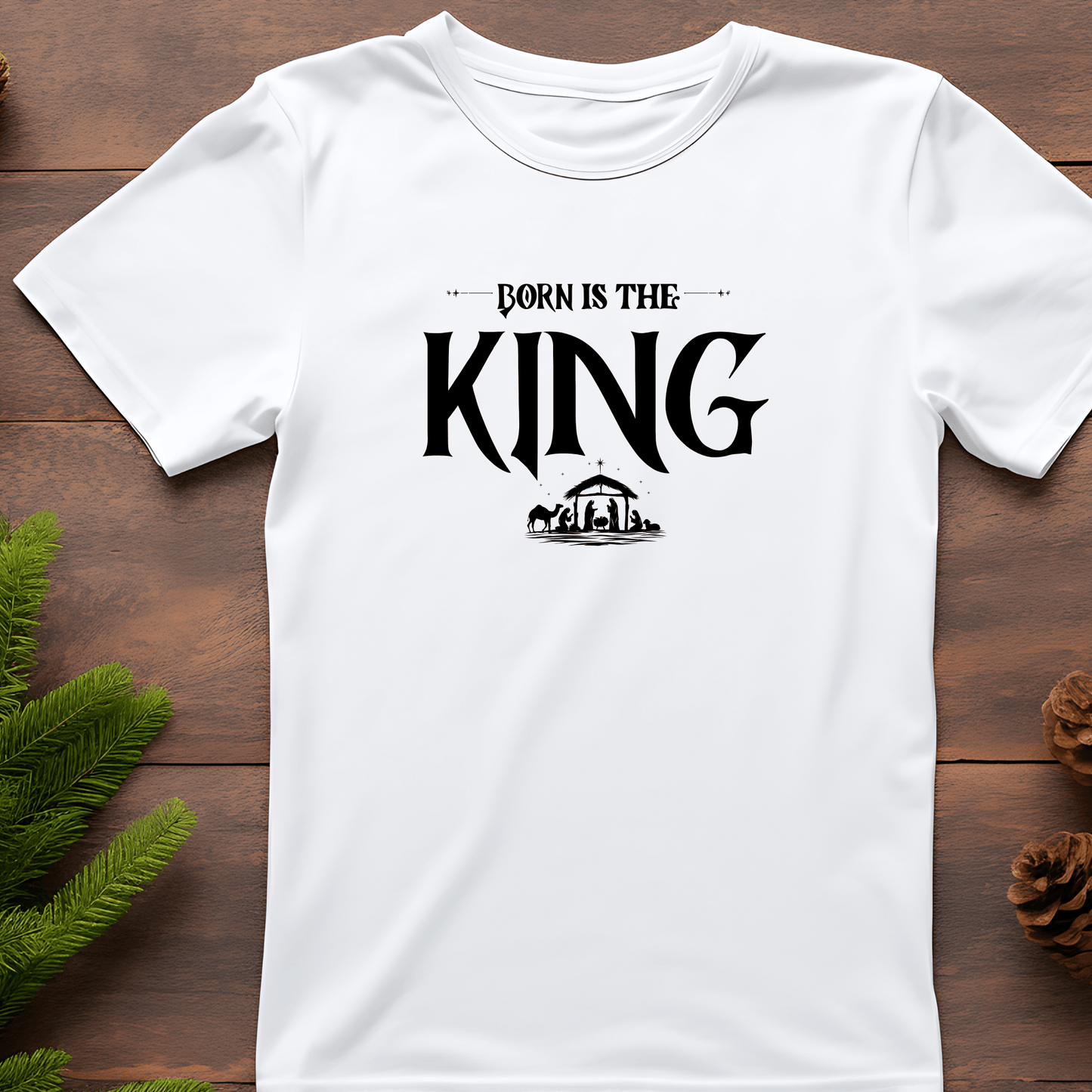 Born Is the King Christian Christmas Shirt - InkDura