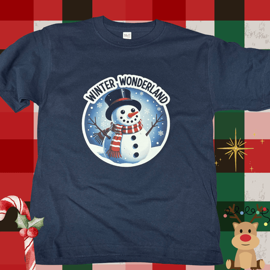 Christmas Winter Wonderland Tee for Festive Comfort Wear - InkDura