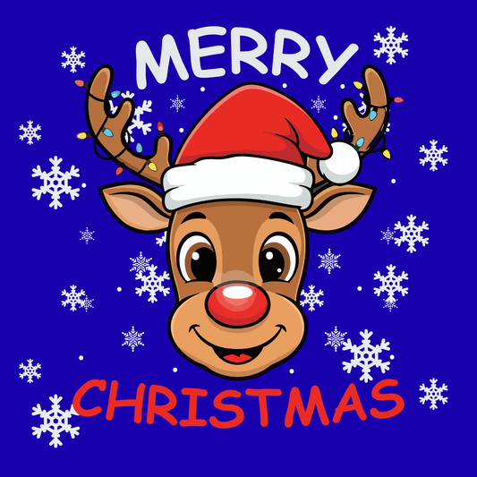 Classic Rudolph Red - Nose Christmas Tee for Holiday Cheer - InkDura