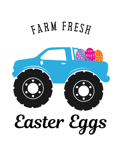 Country Haulin’ Easter Eggs Tee (Easter17) - InkDura