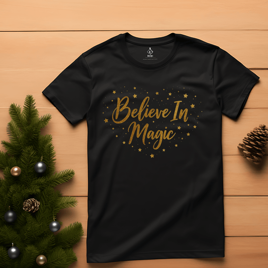 Festive Believe in Magic Tee - InkDura