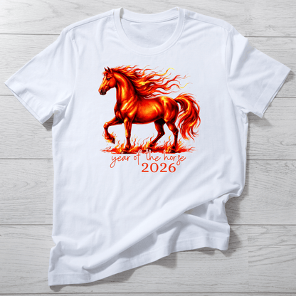 Fire Horse Lunar Celebration Tee - InkDura