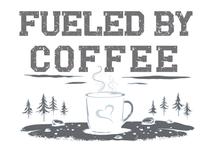 Fueled By Coffee Tee - InkDura