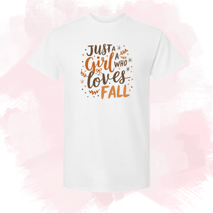Girl Who Loves Fall Tee - InkDura