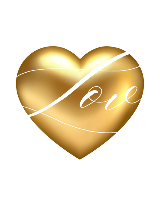 Gold Heart Love (Valentines 23) - InkDura