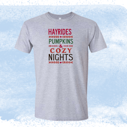 Hayrides & Cozy Nights Tee - InkDura