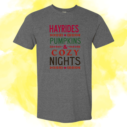 Hayrides & Cozy Nights Tee - InkDura