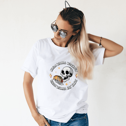 Kinda Wanna Workout Kinda Wanna Eat Tacos (Fitness 13) - InkDura