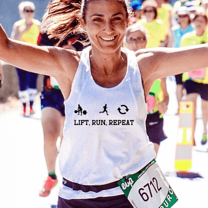 Lift. Run. Repeat. Relentless. (Fitness 19) - InkDura