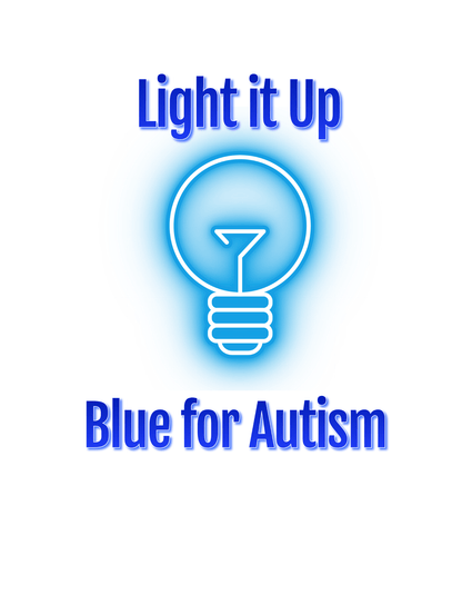 Light it Up Blue For Autism (Autism 10) - InkDura