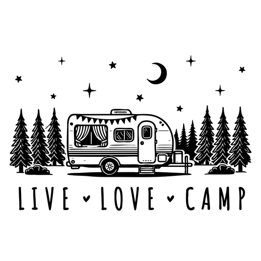 Live, Love, Camp DTF Transfer - InkDura